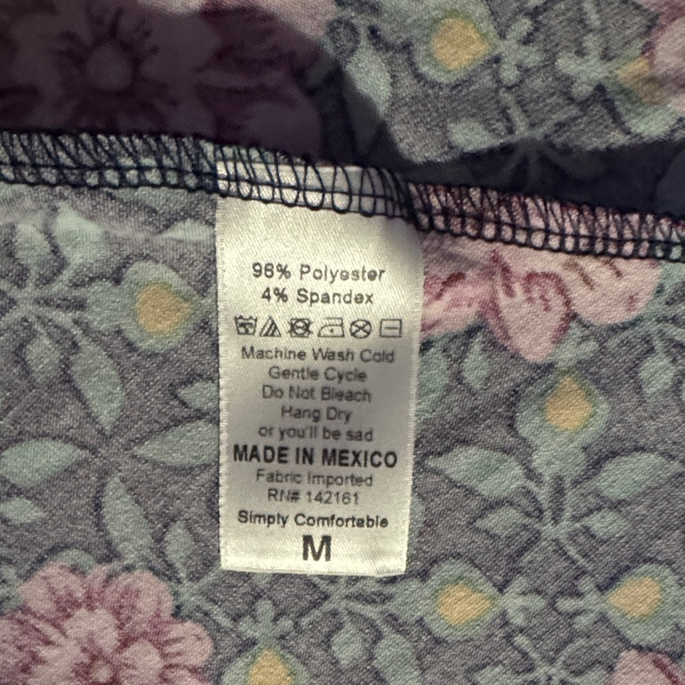 Floral Pink and Green Women's Maxi Skirt - Picture 6 of 6